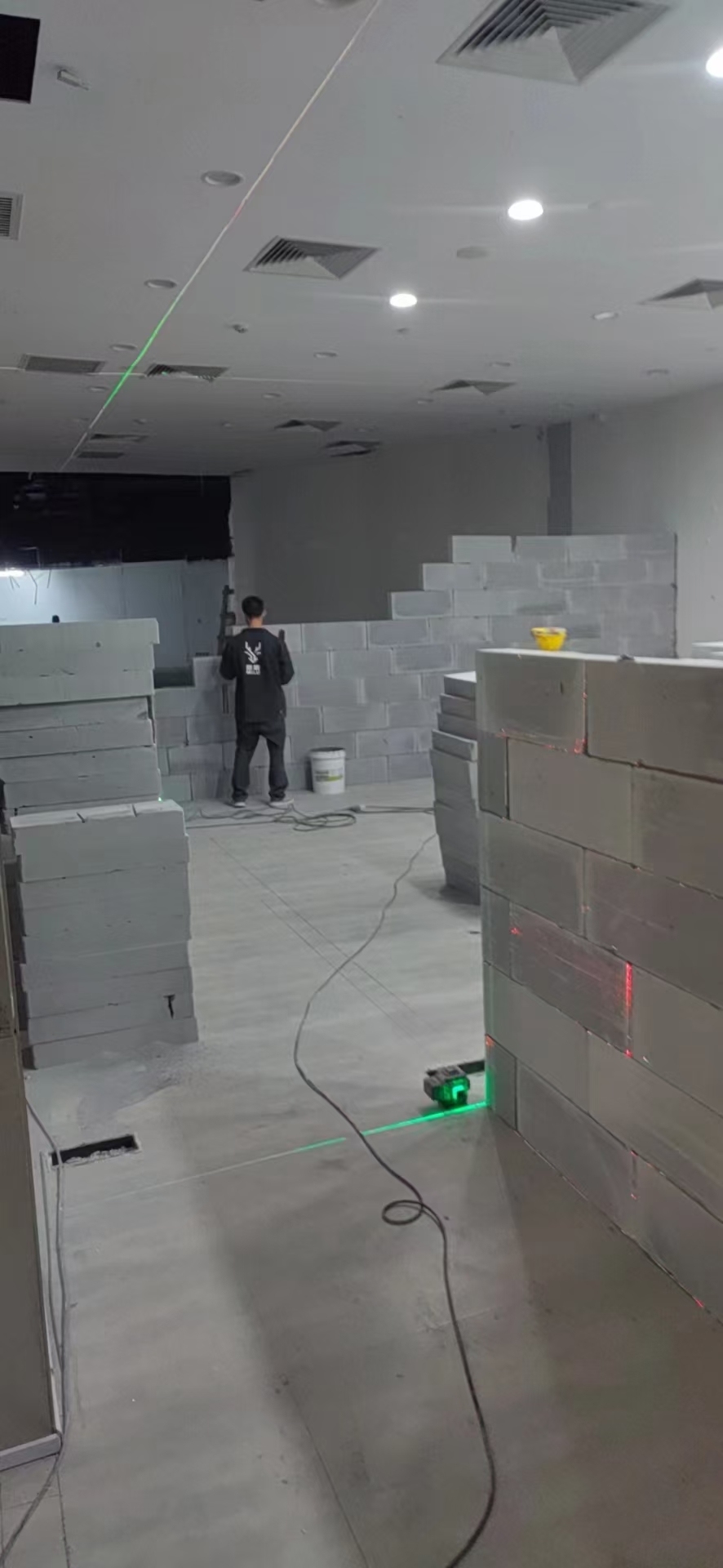 轻质砖隔墙施工展示